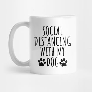 Social distancing with my dog Mug